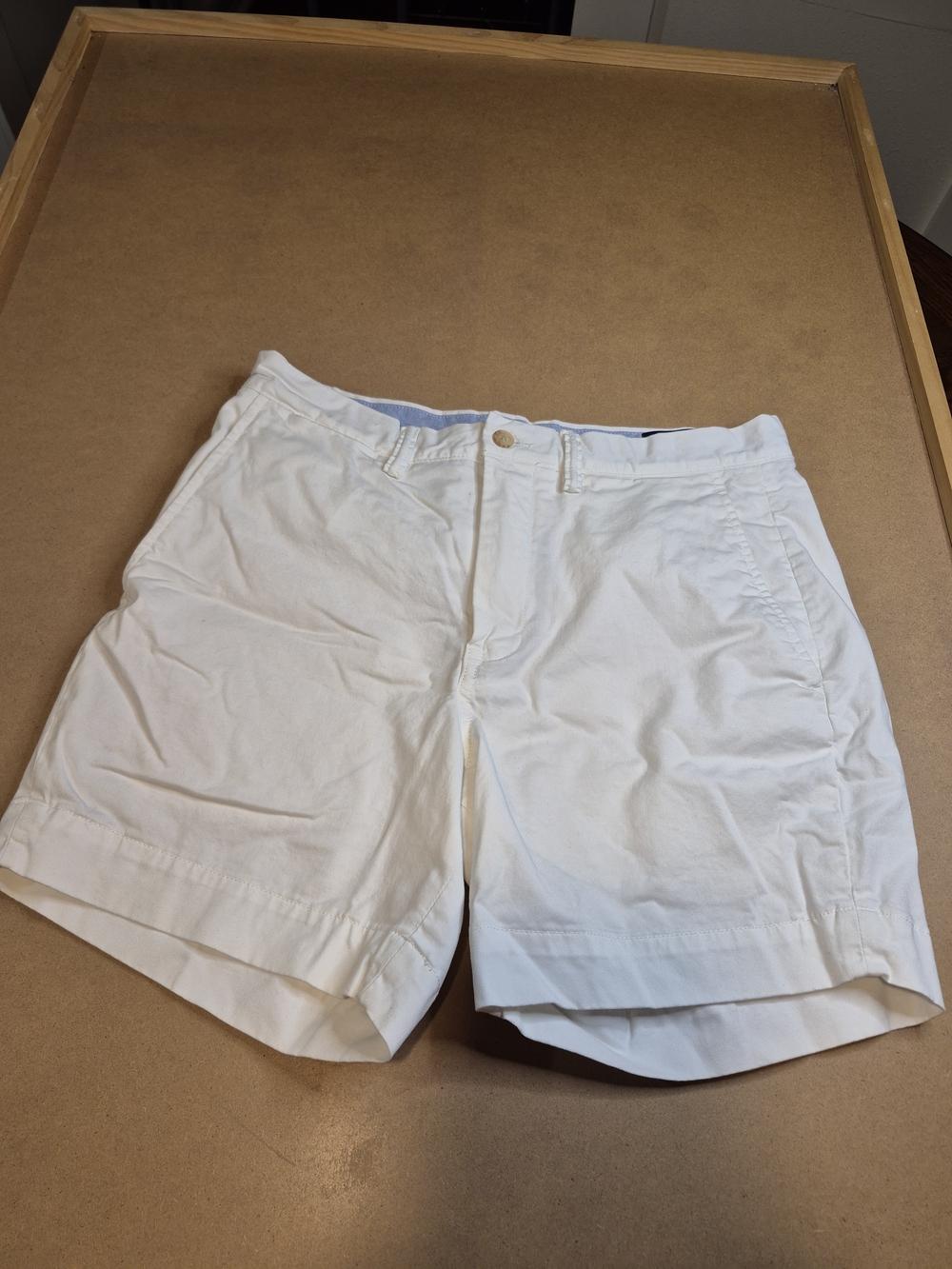 Polo by Ralph Lauren Men's White Flat-Front Chino Shorts 4527/7